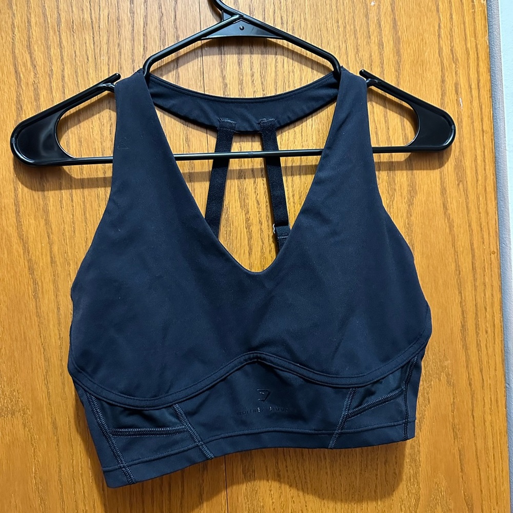 Black Whitney Simmons Gymshark crop top / sports bra